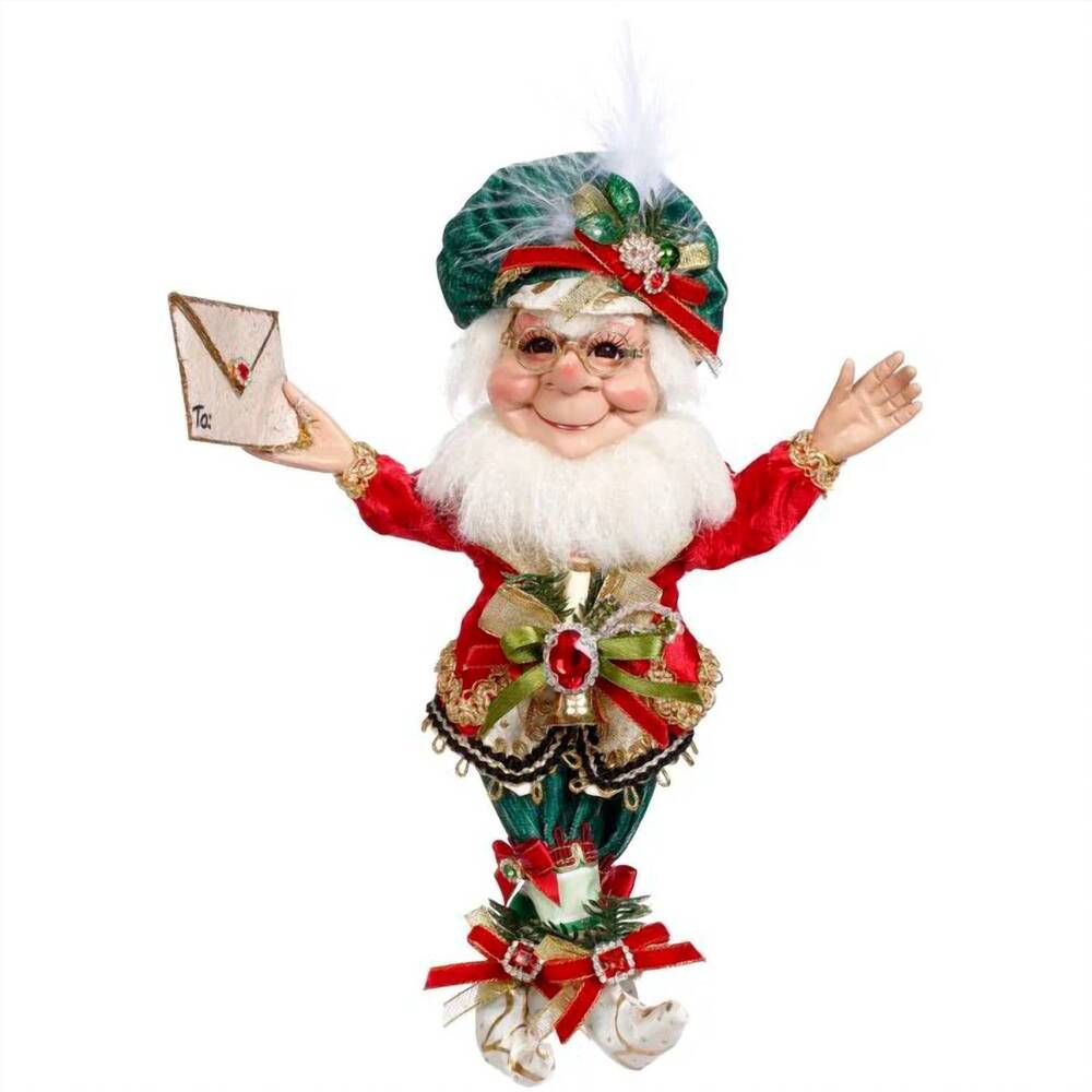 NEW MARK ROBERTS mail room elf small 10" in red